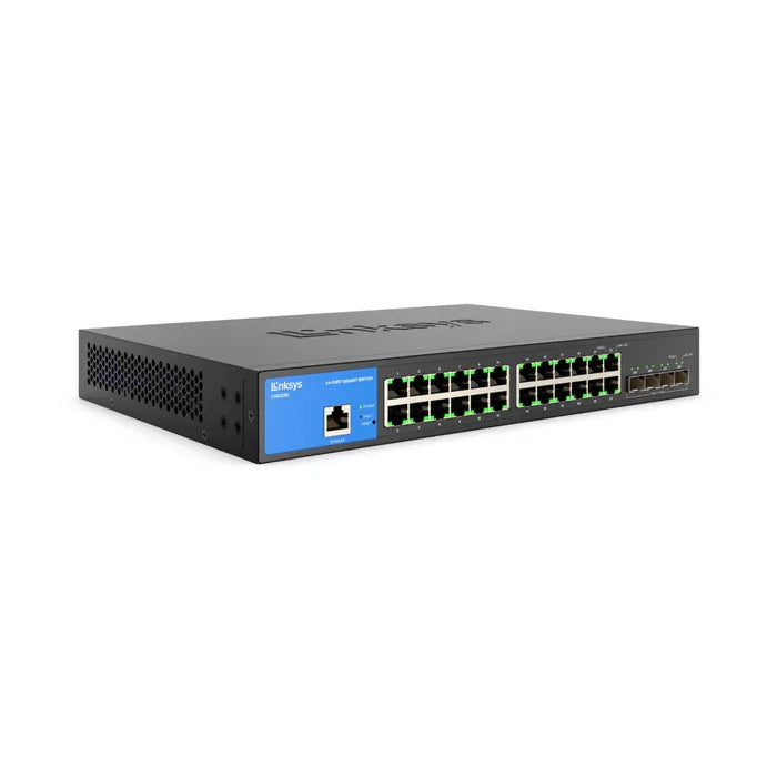 Linksys 24 Port Managed Gigabit Ethernet Switch with 4 10G SFP+ Uplinks LGS328C EU - eBuy UAE